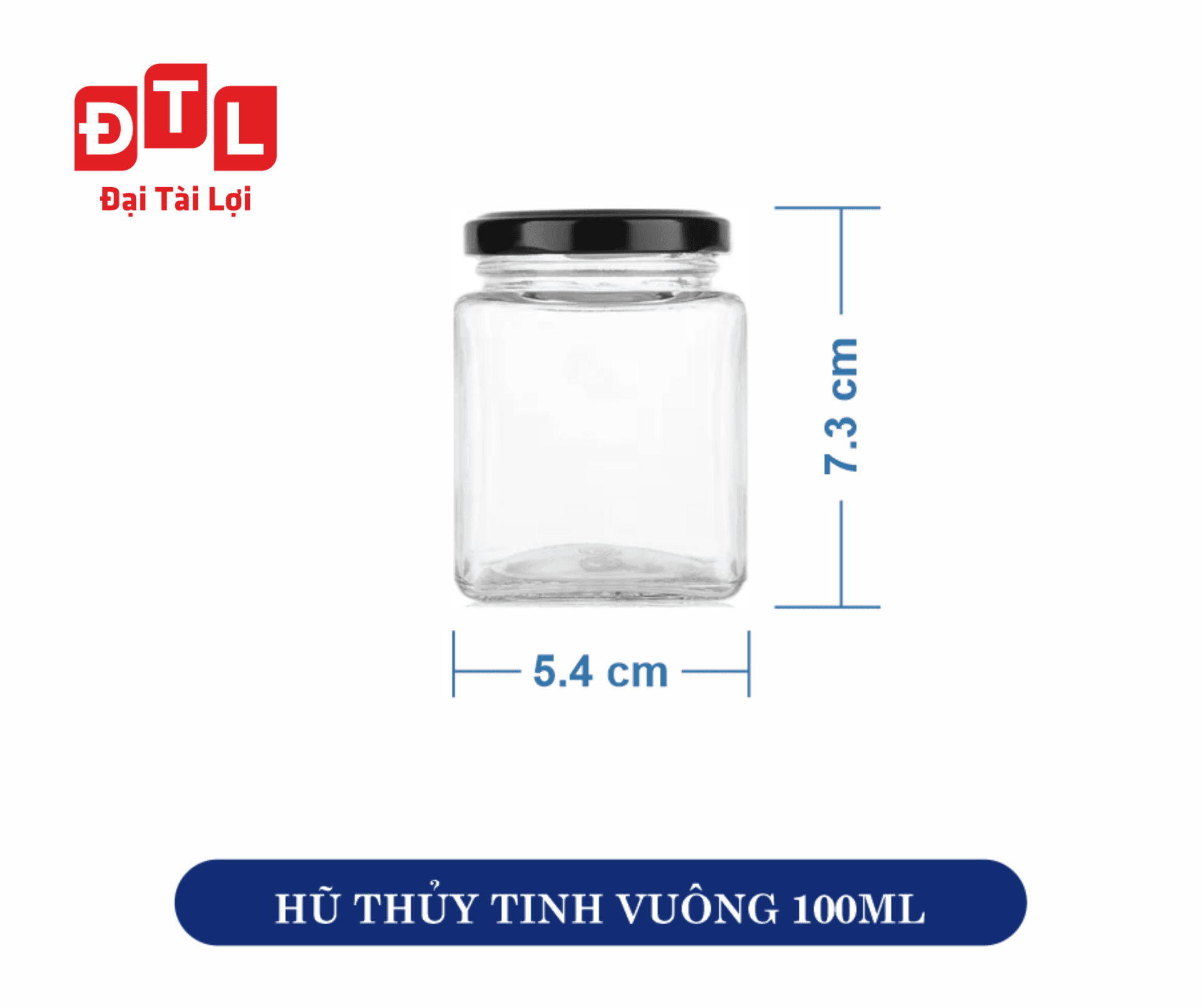 Hũ Vuông 100 ML (Hình 1)
